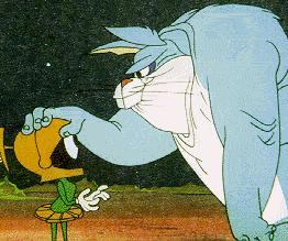 Marvin and Bugs Bunny